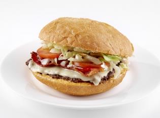 Dobbelt cheese kyllinge-burger