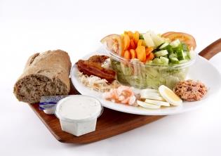 Mellem blandet salat